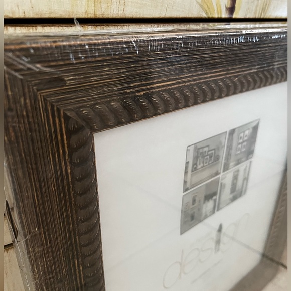 NWT Brown Textured Wood Picture Frame for 12" x 12" Photo or Artwork - Picture 6 of 7